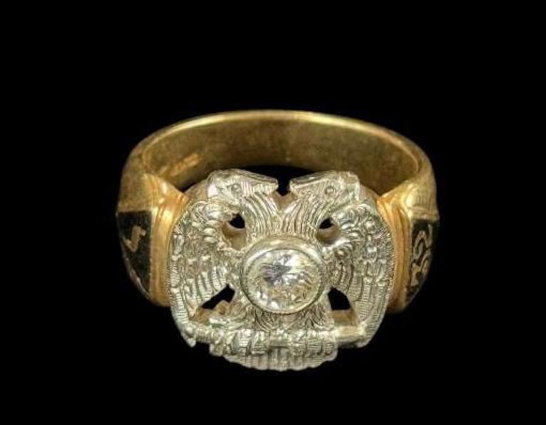 Gold Platinum Diamond Ring