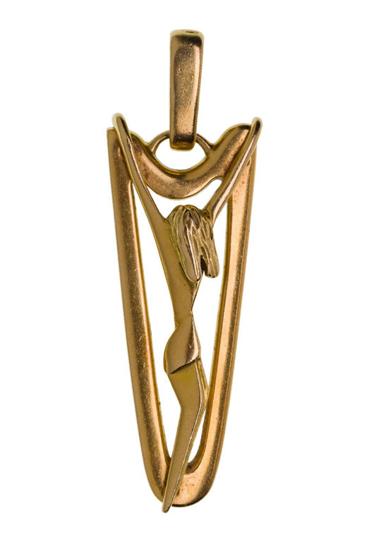18k Gold Cross Pendant