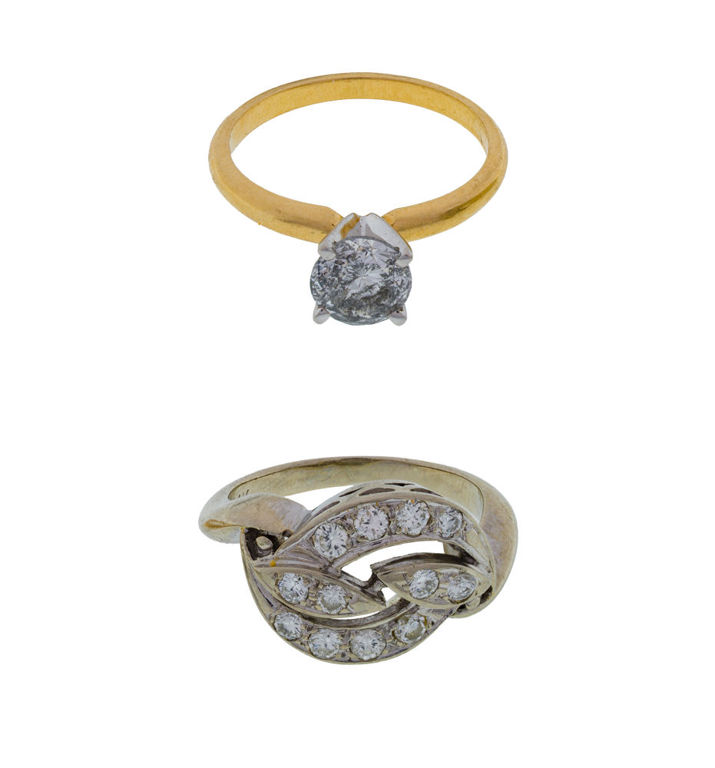 14k Gold Diamond Rings