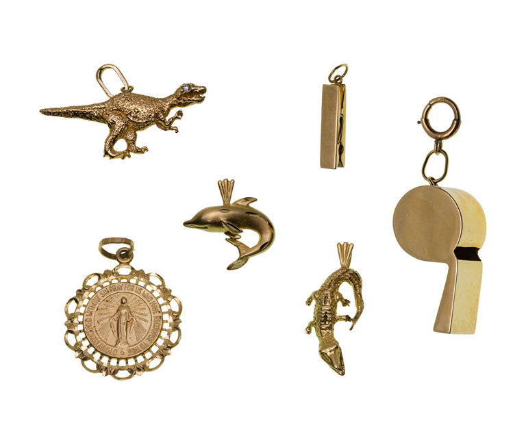 14k Gold Pendants and Charms Assortment