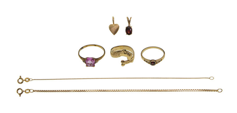 Gold Stone Jewelry Assortment