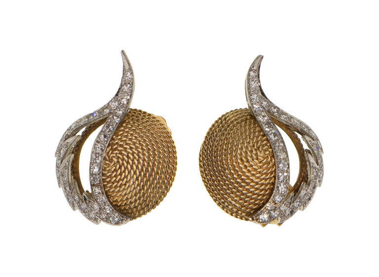 14k Gold Diamond Earrings