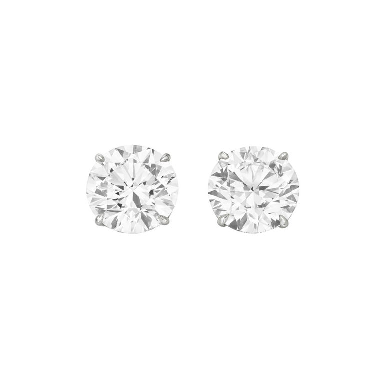 Platinum Diamond Stud Earrings