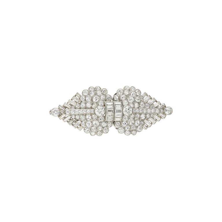 Platinum Diamond Brooch