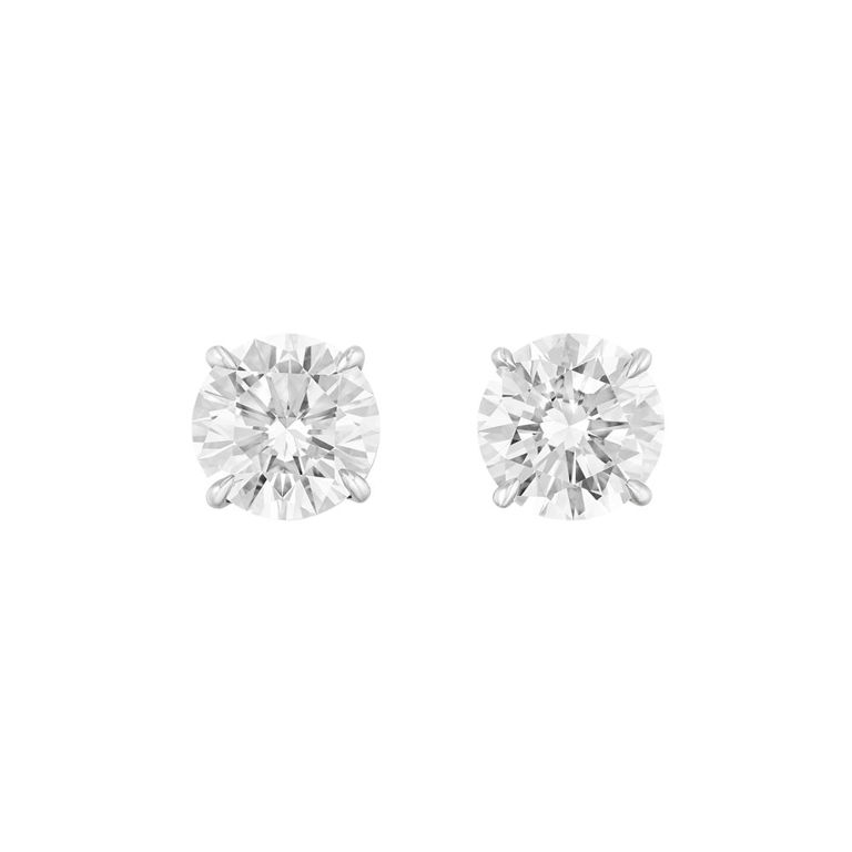 Platinum Diamond Stud Earrings