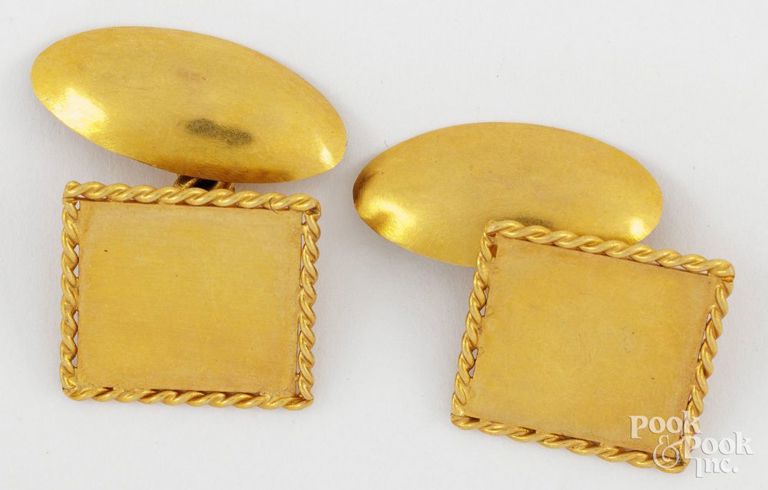 22k Yellow Gold Cufflinks