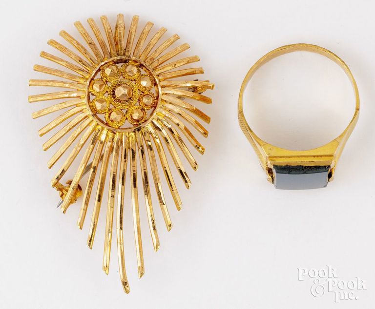 22k Yellow Gold Jewelry Set