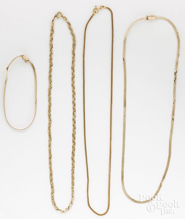14k Yellow Gold Jewelry Set