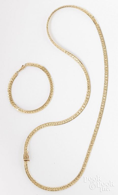 14k Yellow Gold Jewelry Set