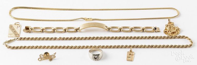 14k Yellow Gold Jewelry Set