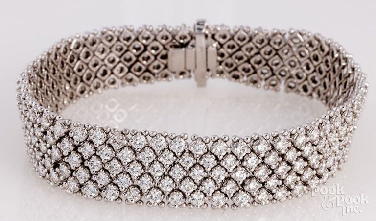 18k White Gold Diamond Bracelet
