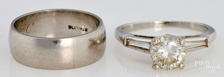 Two Platinum Rings