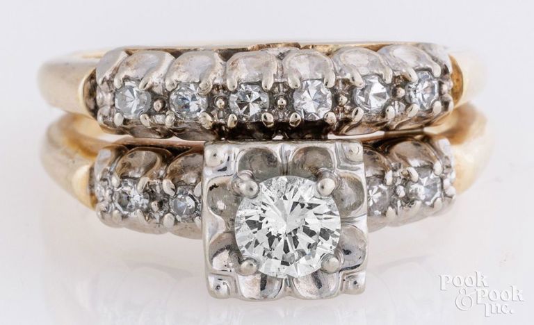 14k Yellow Gold Diamond Ring