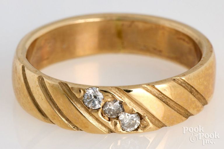 14k Yellow Gold Diamond Ring
