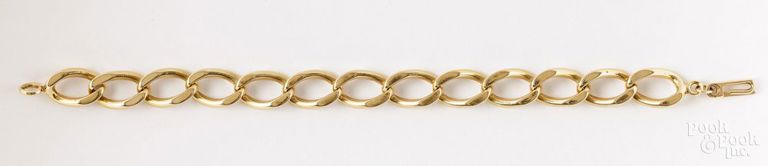 14k Yellow Gold Chain Bracelet