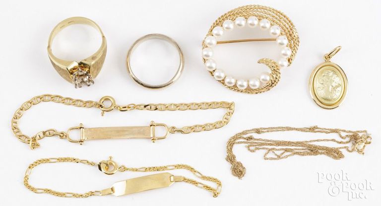 14k Yellow Gold Jewelry Set