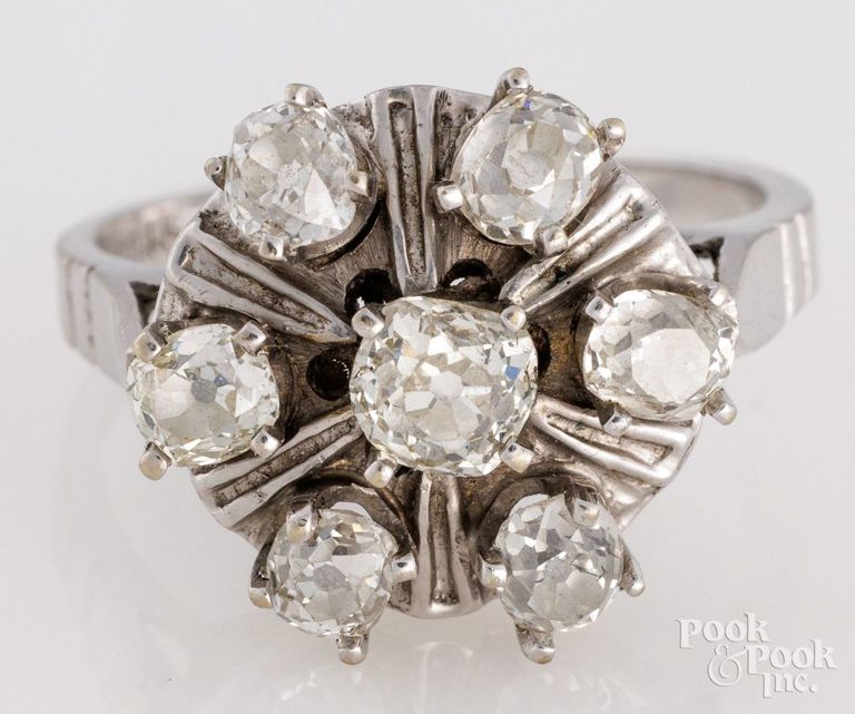 14k White Gold Diamond Ring