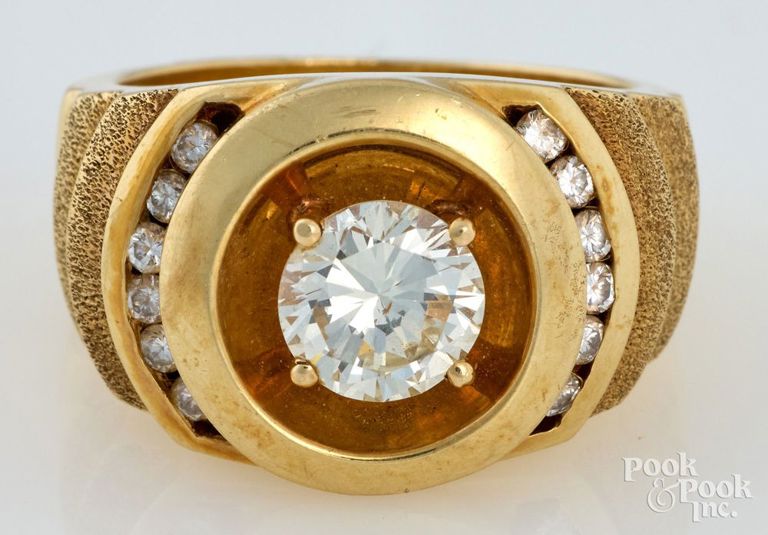 14k Yellow Gold Diamond Ring