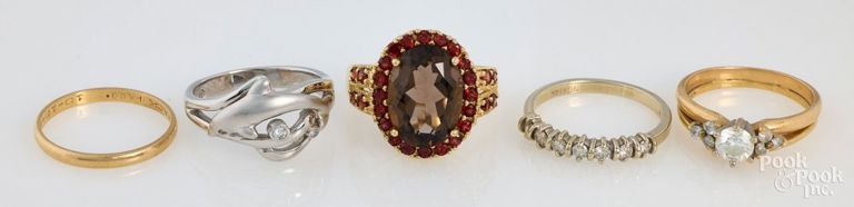 Four 14k Gold Rings
