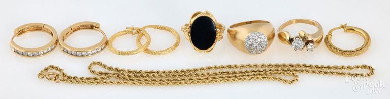 14k Yellow Gold Jewelry Set