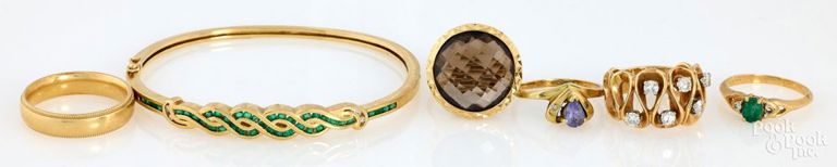 14k Yellow Gold Jewelry Set