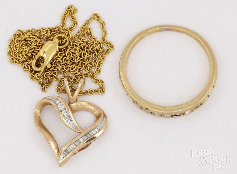 Yellow Gold Diamond Jewelry Set