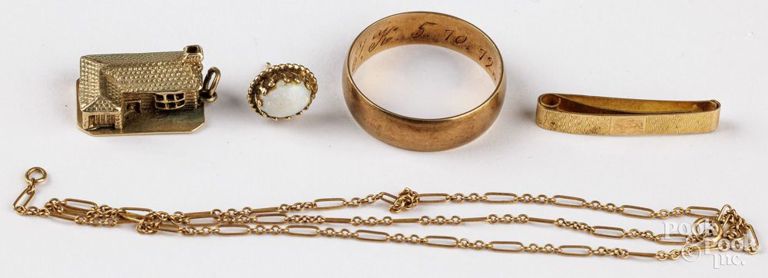 14k Yellow Gold Jewelry Set