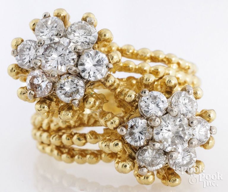 18k Yellow Gold Diamond Ring