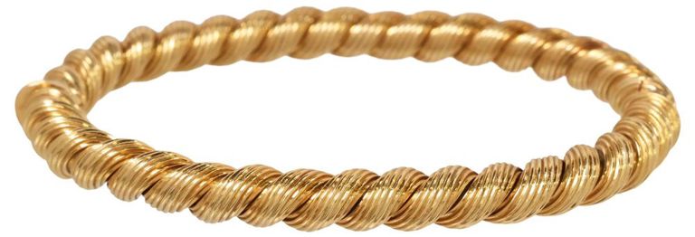 18k Gold Bangle Bracelet