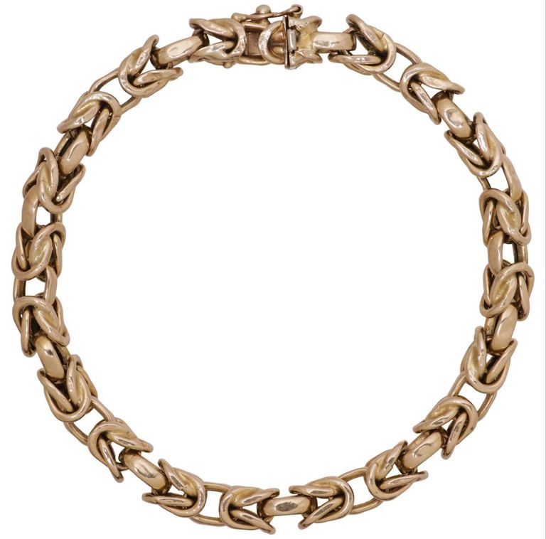 14k Gold Byzantine Bracelet