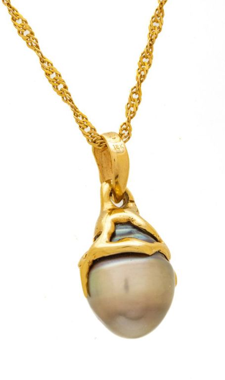 14k Gold Pearl Necklace