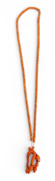 Coral Pendant Necklace