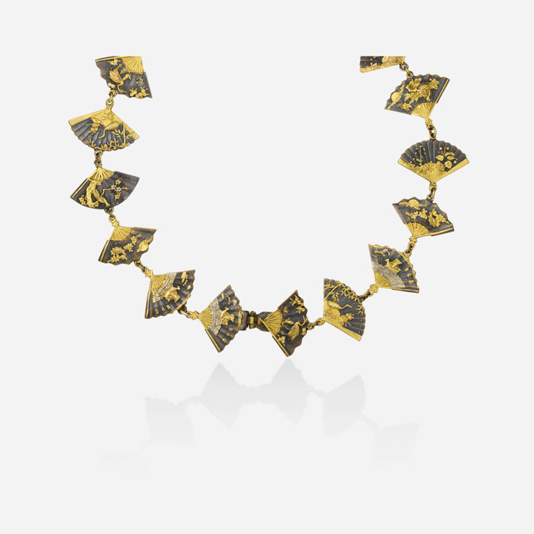 Gold, Silver and Copper Necklace