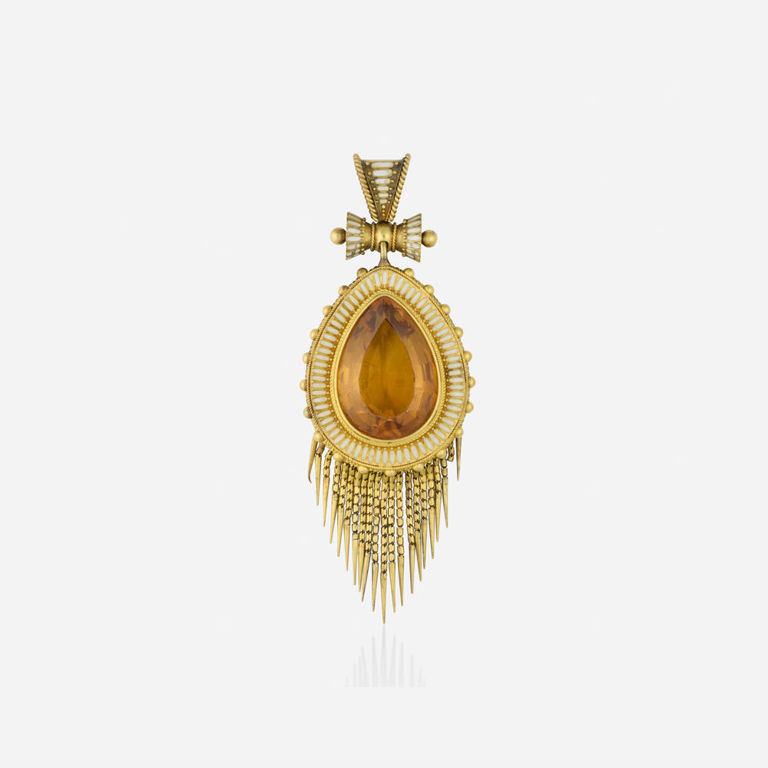 Gold Citrine Pendant