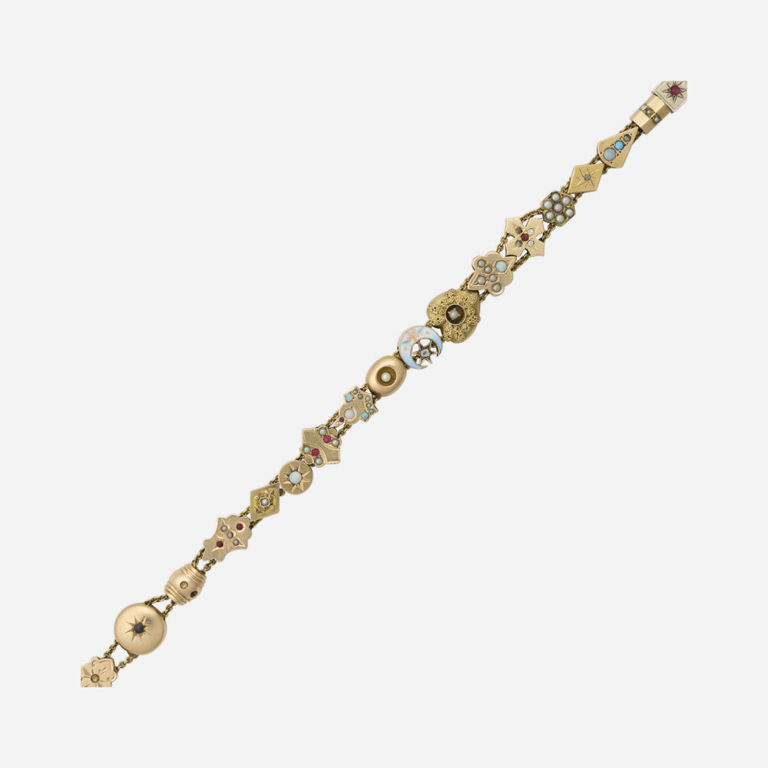 Gold Multi-Gem Bracelet