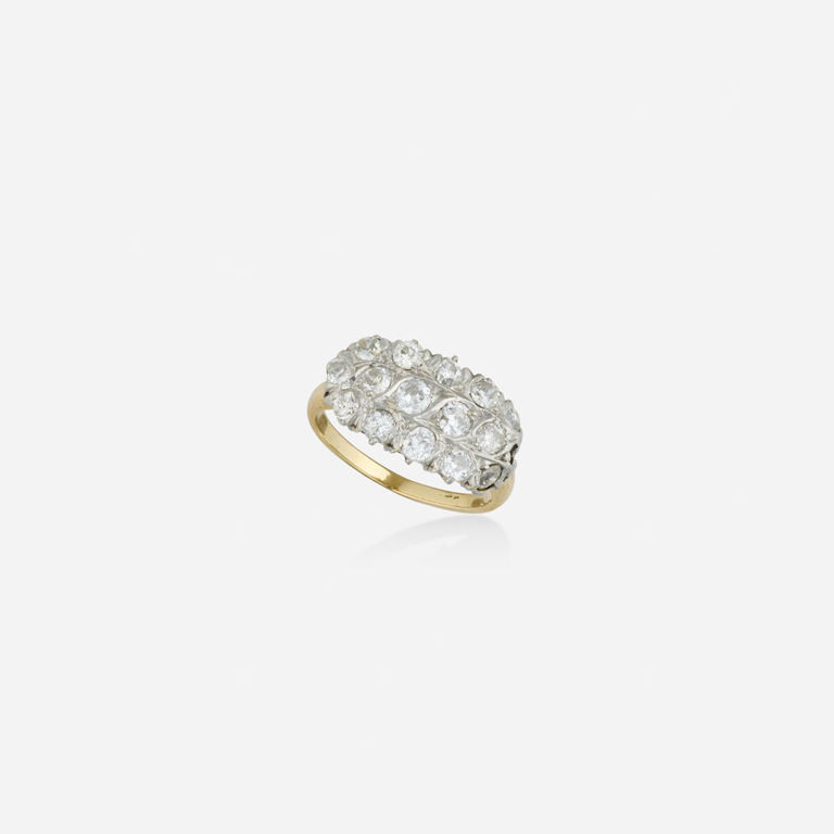 14k Gold and Platinum Diamond Ring