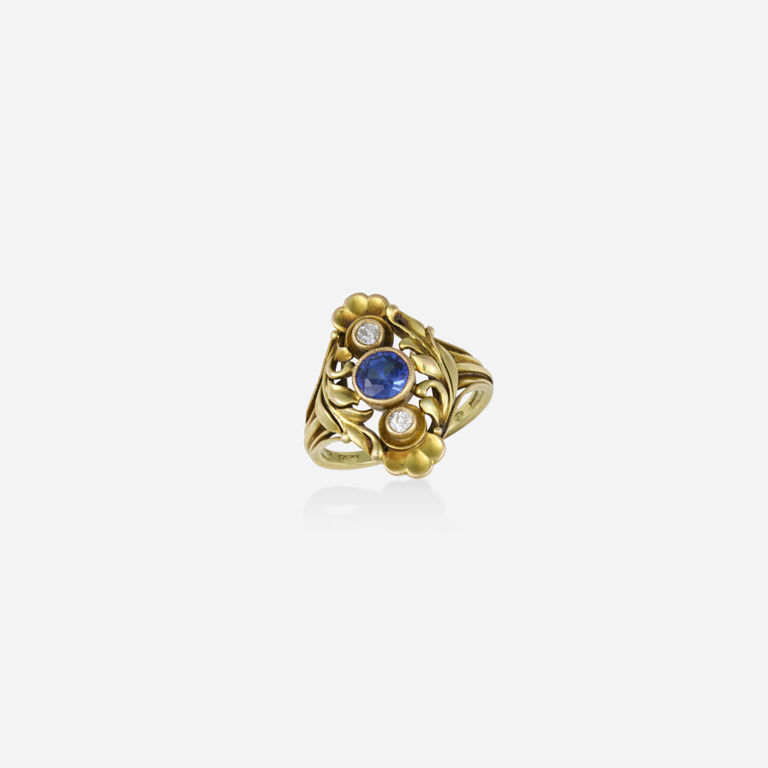18k Gold Sapphire Ring
