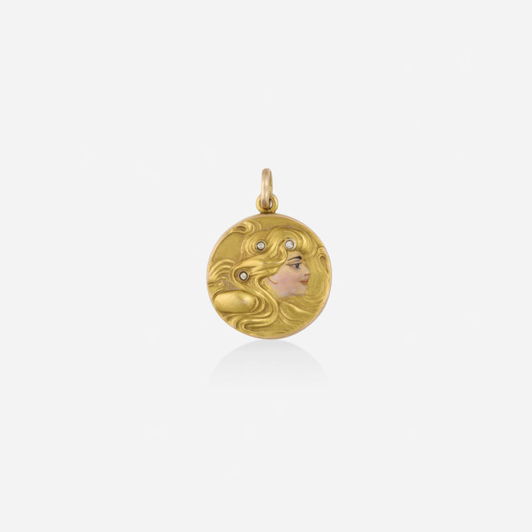 14k Gold Diamond Locket