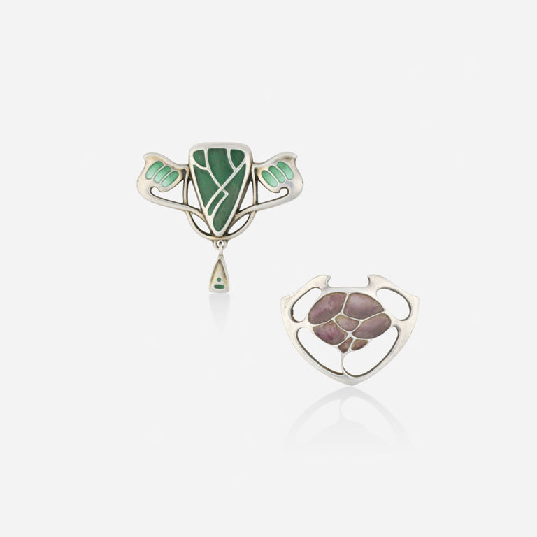 Two Silver Brooches