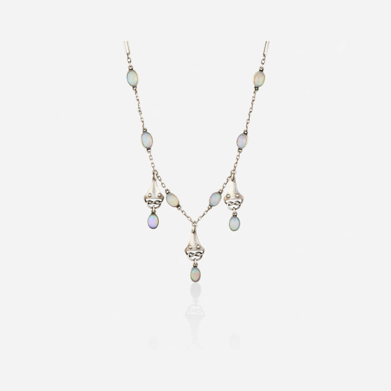 Silver Opal Necklace