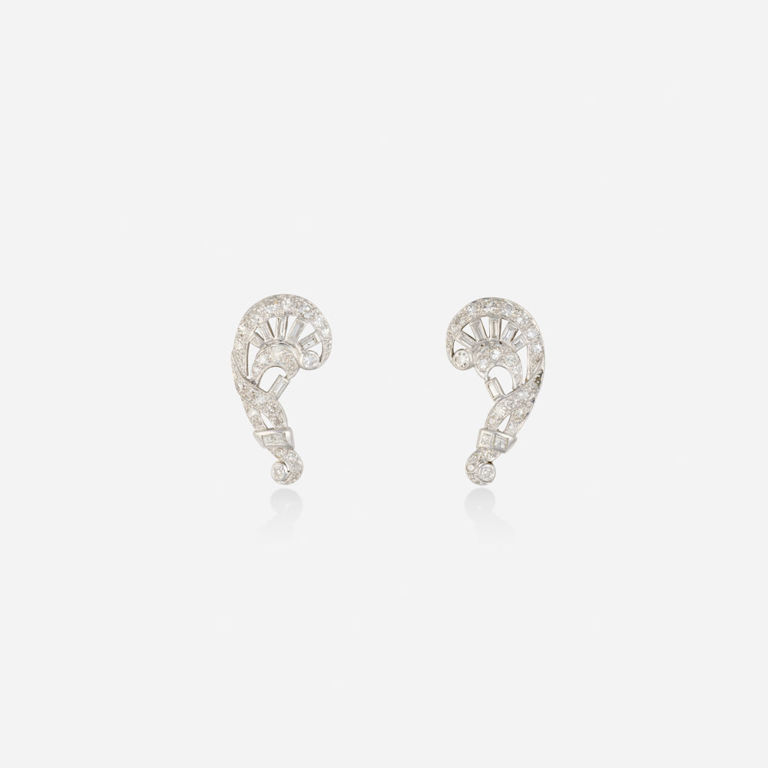 Platinum Diamond Earrings