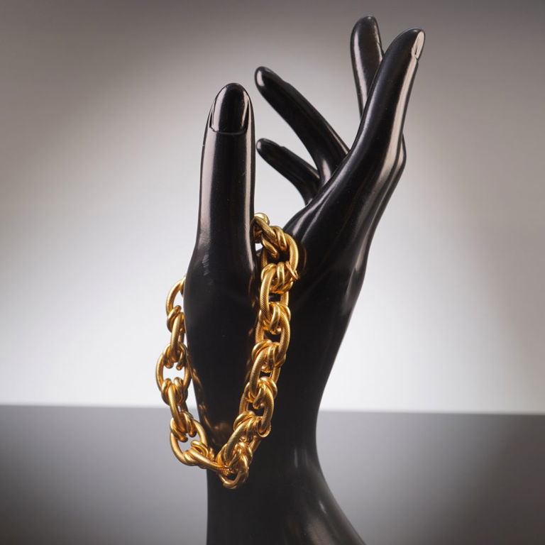 18k Yellow Gold Chain Bracelet