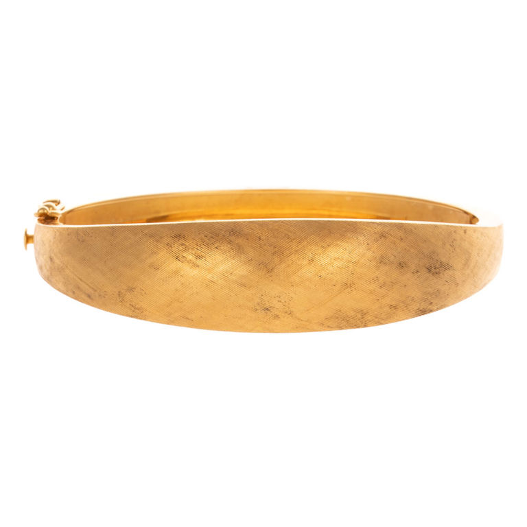 14k Yellow Gold Hinged Bracelet