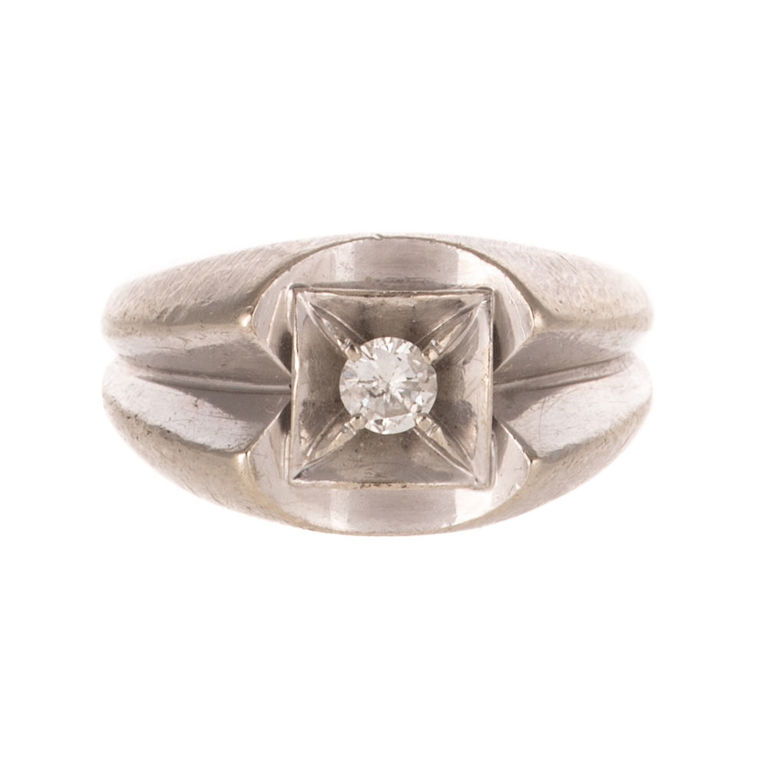 14k White Gold Diamond Ring