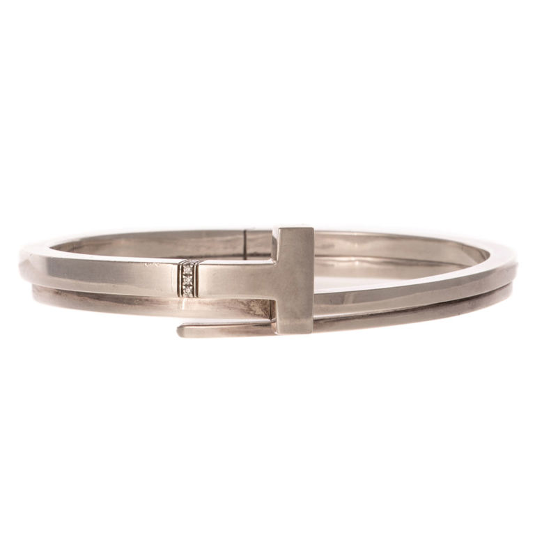 Sterling Silver Diamond Wrap Bracelet