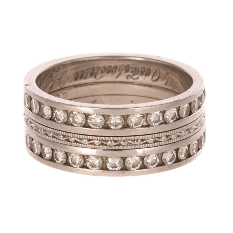 Platinum Diamond Band Ring