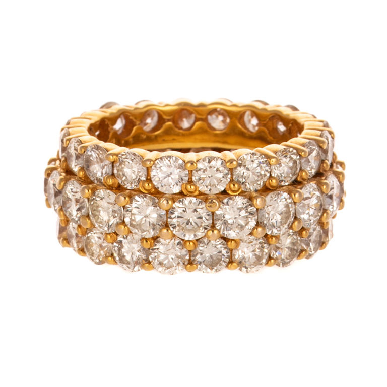 18k Yellow Gold Diamond Eternity Ring