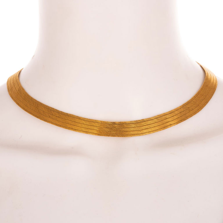22k Yellow Gold Woven Necklace