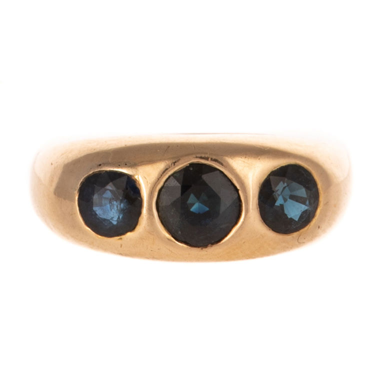 14k Yellow Gold Sapphire Ring