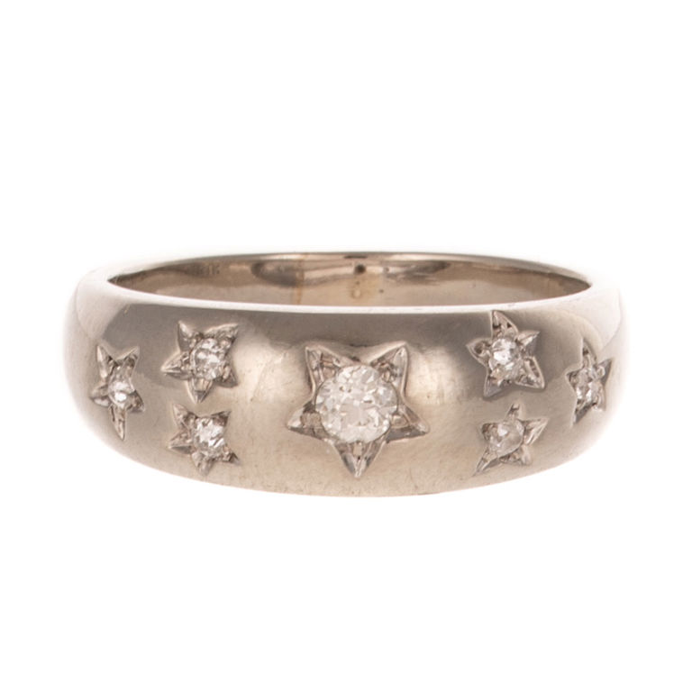 14k White Gold Diamond Ring